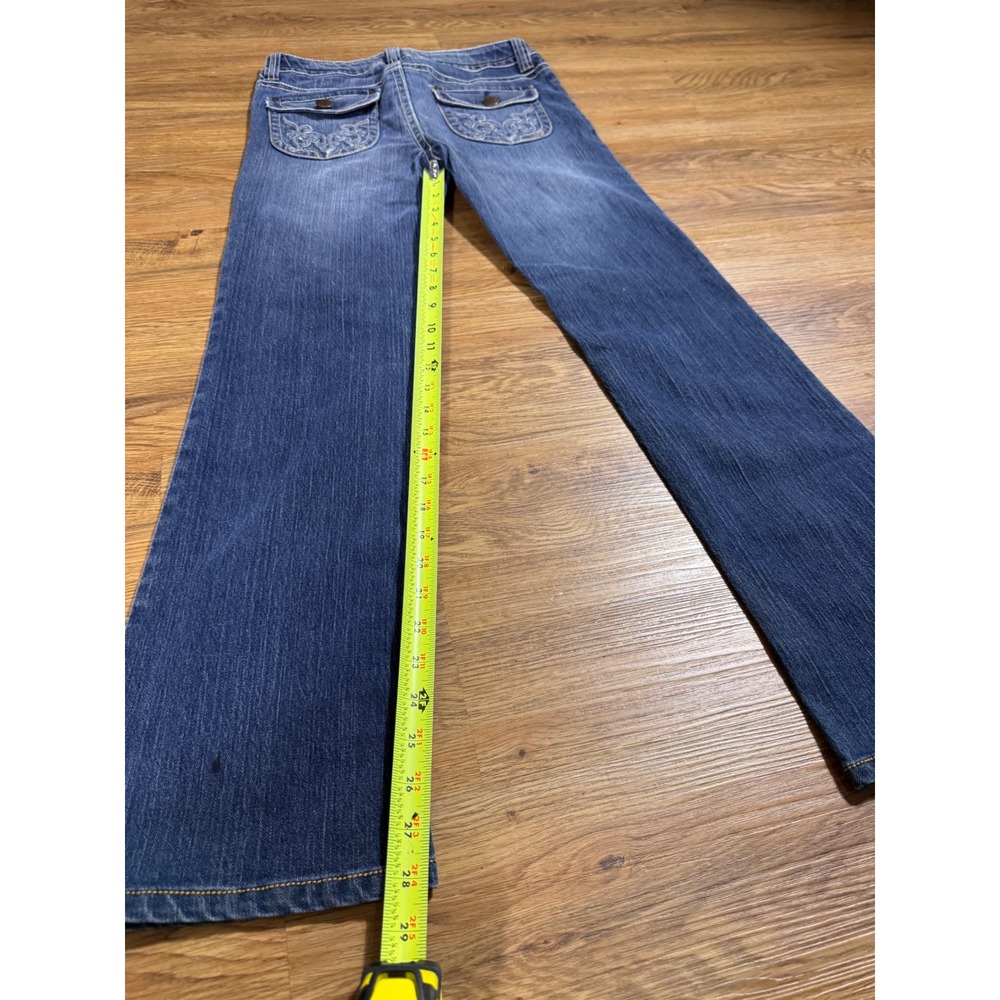 Mossimo Supply Co TEEN Bootcut Jeans Size 16 Medium Wash Embroidered Pockets - Picture 8 of 13